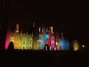 Hampton Court at night