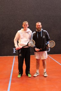 Ed and Jimmy before final 1st string singles