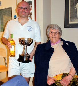 Richard Bowers & newly polished Graduate Cup