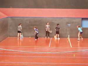 Real Tennis coaching session